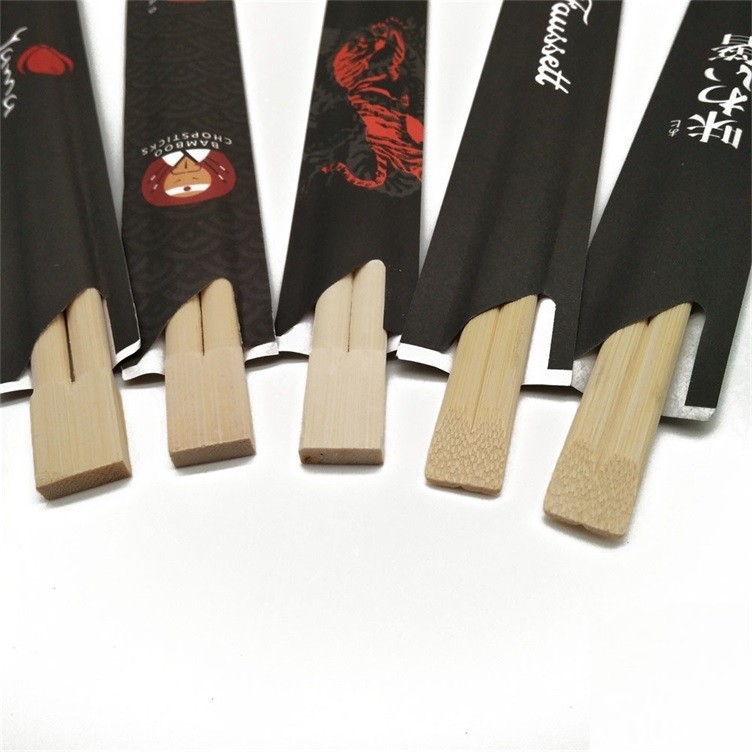 Traditional Japanese Chopsticks Bamboo Logo Disposable Bamboo Chopsticks Bamboo Sushi Chopsticks for Food