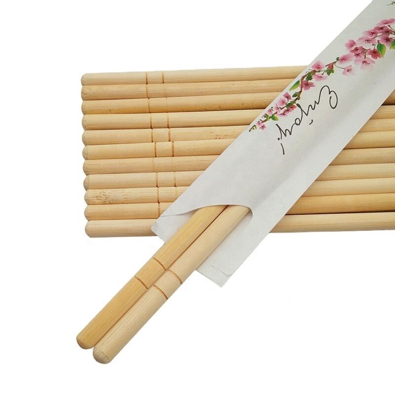Wholesale Eco-Friendly Customizable Disposable Bamboo Chopsticks with 4.0-5.0mm Thickness for Restaurants and Household Use