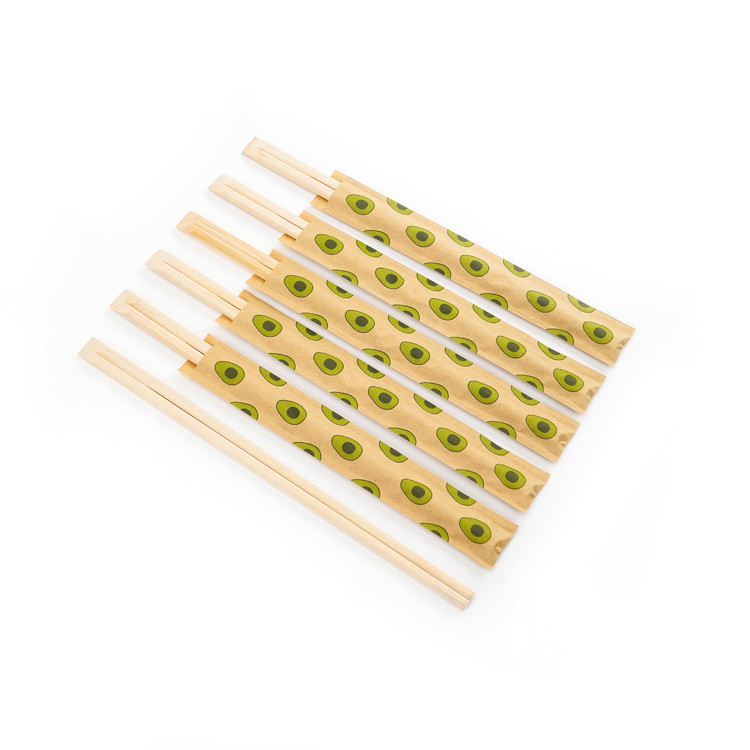 2019 popular paper cover chopsticks custom bamboo disposable bamboo chopsticks with logo
