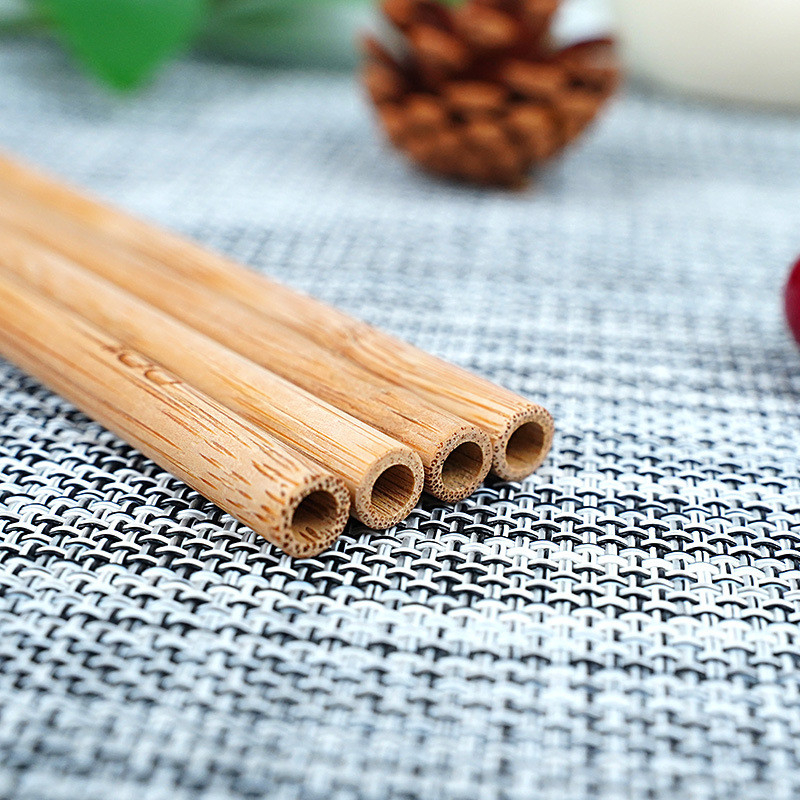 100% Natural Organic Drinking Bamboo Straw Bar Accessories Biodegradable